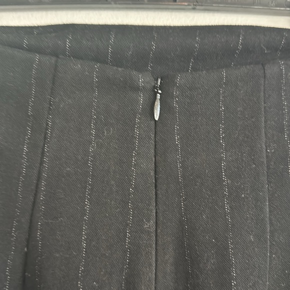 New Zara black striped long skirt pencil with the back slit size S - Picture 5 of 9